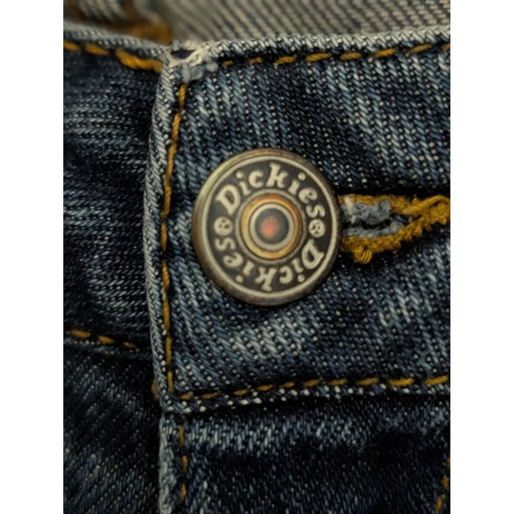 Dickies Womens Low Rise Straight Leg Jeans Blue Medium Wash Denim Size 9
